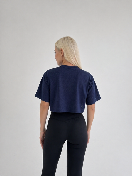 Футболка синя сітка Nike HV3986-410 4ev-zy1-sny фото
