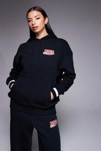 Худі чорне Nike Club oversized IR3614-010 2ow-zxt-9fq фото