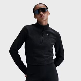 Кофта чорна мʼяка Nike Plush FV8028-010 c60-4af-iix фото