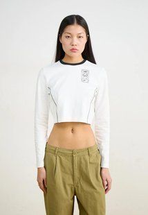 Лонг Nike sportswear crop top білий IF8423-100 ikl-dxw-1xy фото